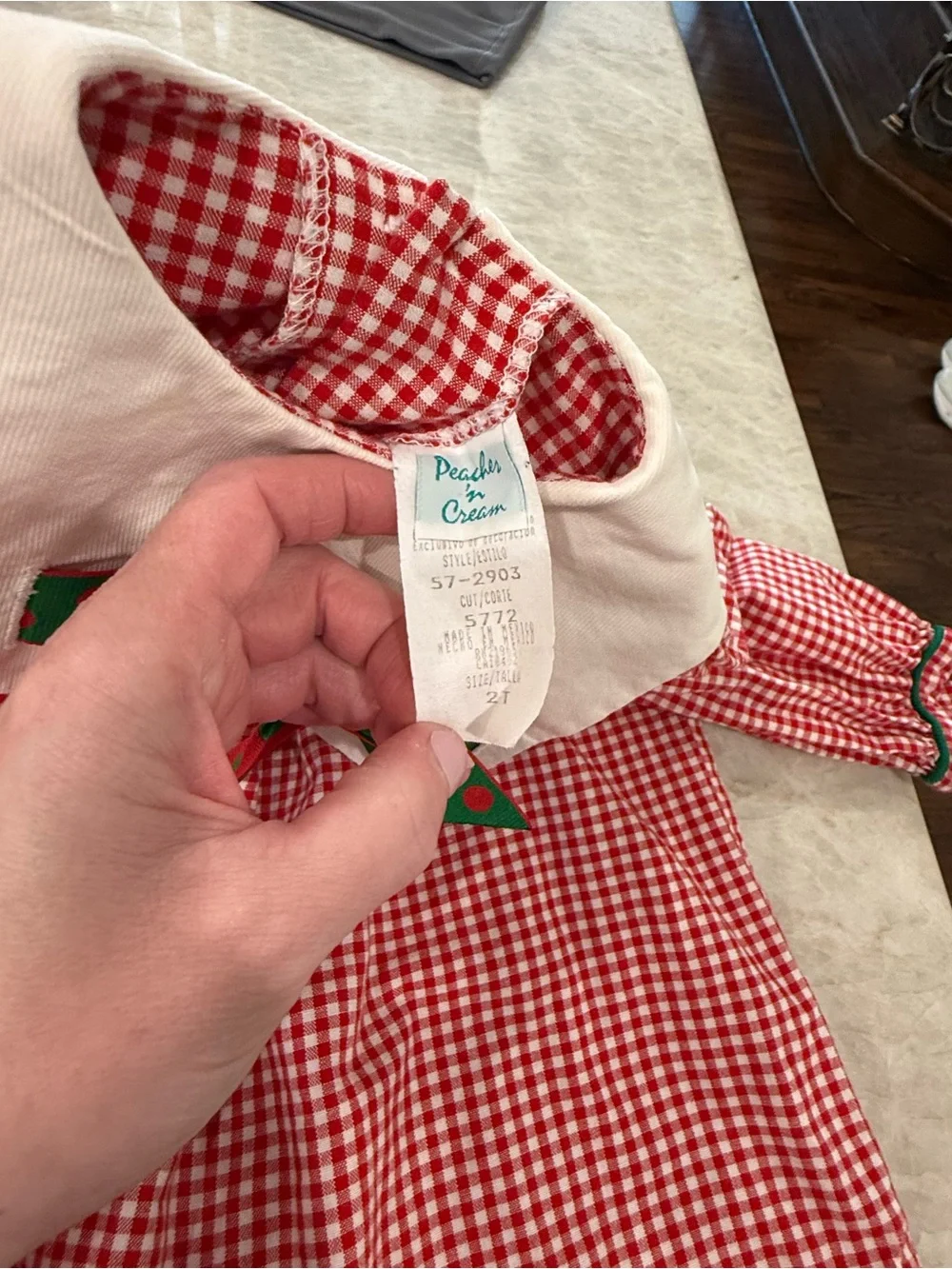 Girls Boutique Red Christmas Dress Peaches and Cream 2T